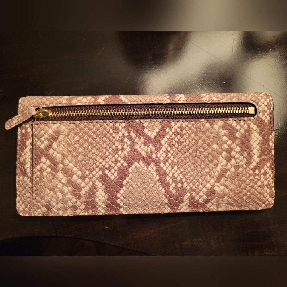 Michael Kors ~ Python Embossed Flat Slim Leather … - image 7